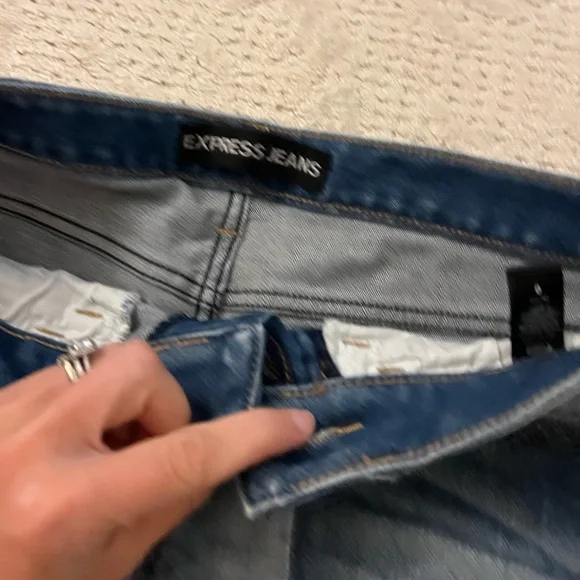 Vintage Express Jean Shorts size 0 - Picture 5 of 5